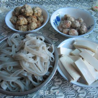 Hot Pot---boiled Meatball Vermicelli Pot recipe