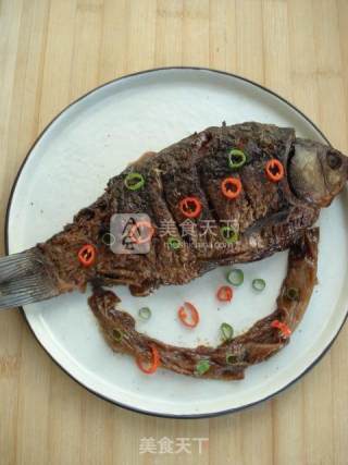 Braised Crucian Carp with Green Onion recipe