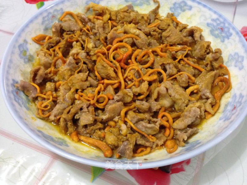 Steamed Cordyceps Flower with Pork Zhan Meat recipe