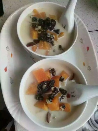 Papaya, Red Date, Ejiao Cake, Sweet Milk recipe