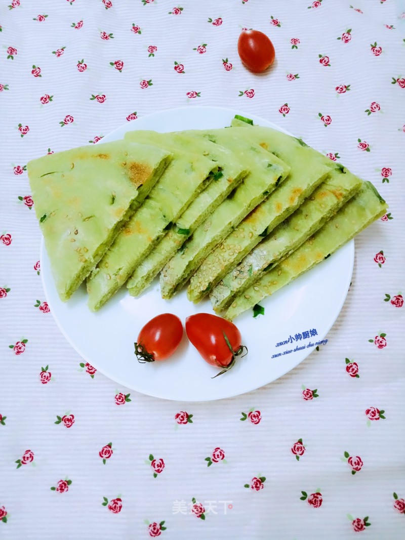 Fruit and Vegetable Hot Noodle Cake ~ Spinach and Green Onion Cake recipe
