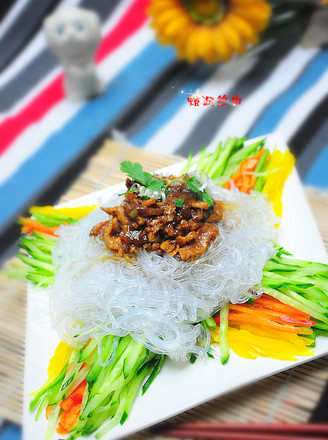 Stir-fried Pork with Colored Silk recipe