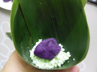 Beautiful-purple Sweet Potato Crystal Rice Dumpling recipe