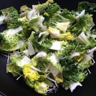 Garlic Yellow Cabbage recipe