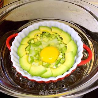 Baby Food Supplement with Avocado Steamed Egg recipe