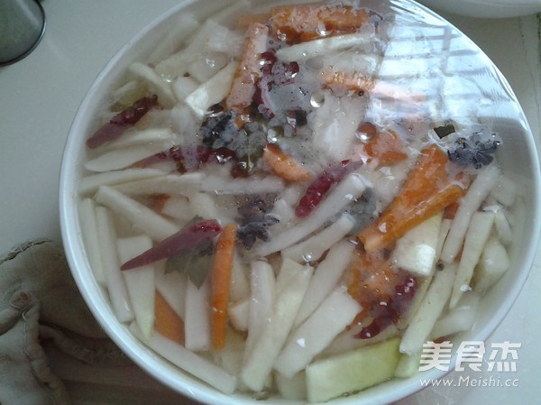Sweet and Sour Radish Sticks recipe
