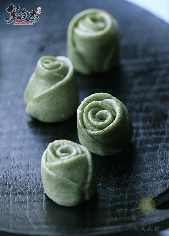 Green Rose Bun recipe