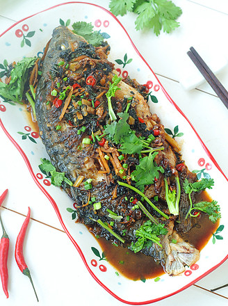 Grilled Carp with Basil