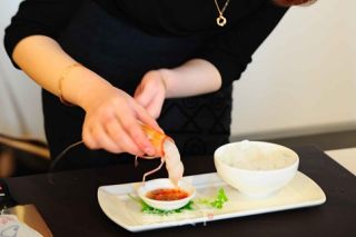 Langoustine Spiny with Vietnamese Spicy Sauce recipe