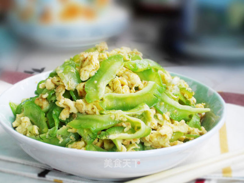 Fried Bitter Gourd with Egg recipe