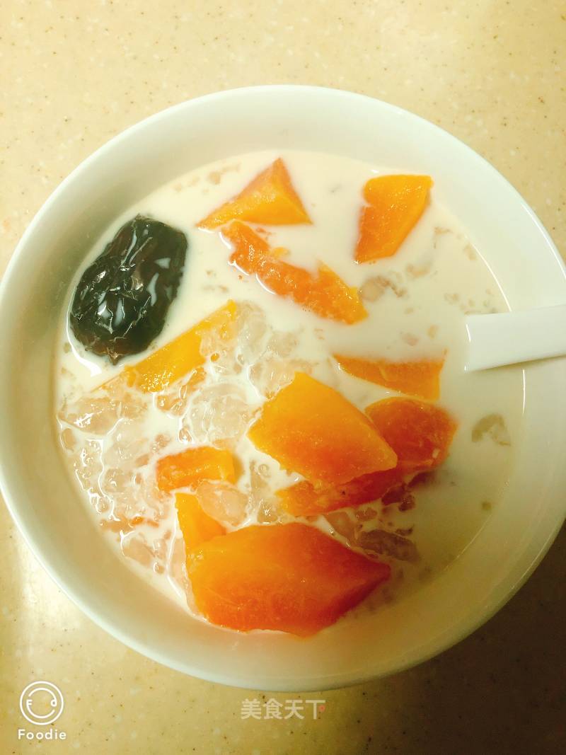 Stewed Hashima with Milk Papaya recipe