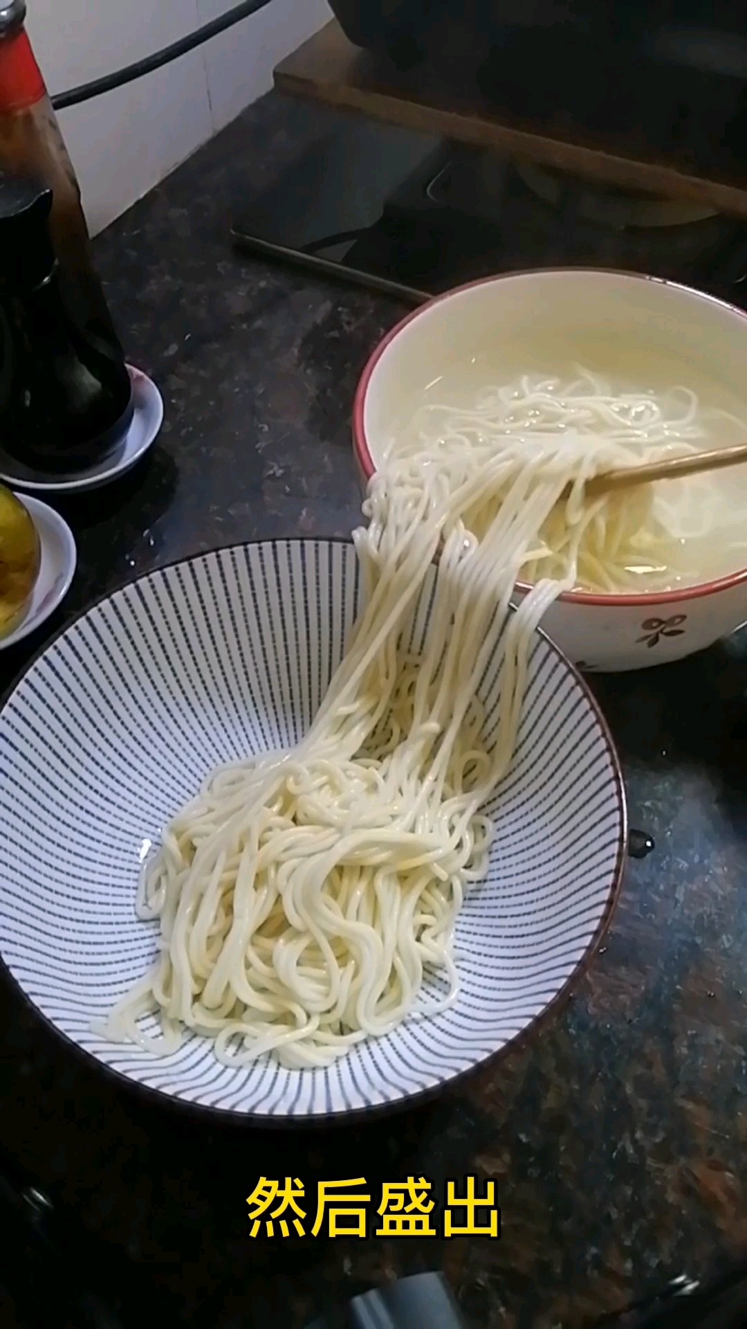 Noodles with Lettuce recipe