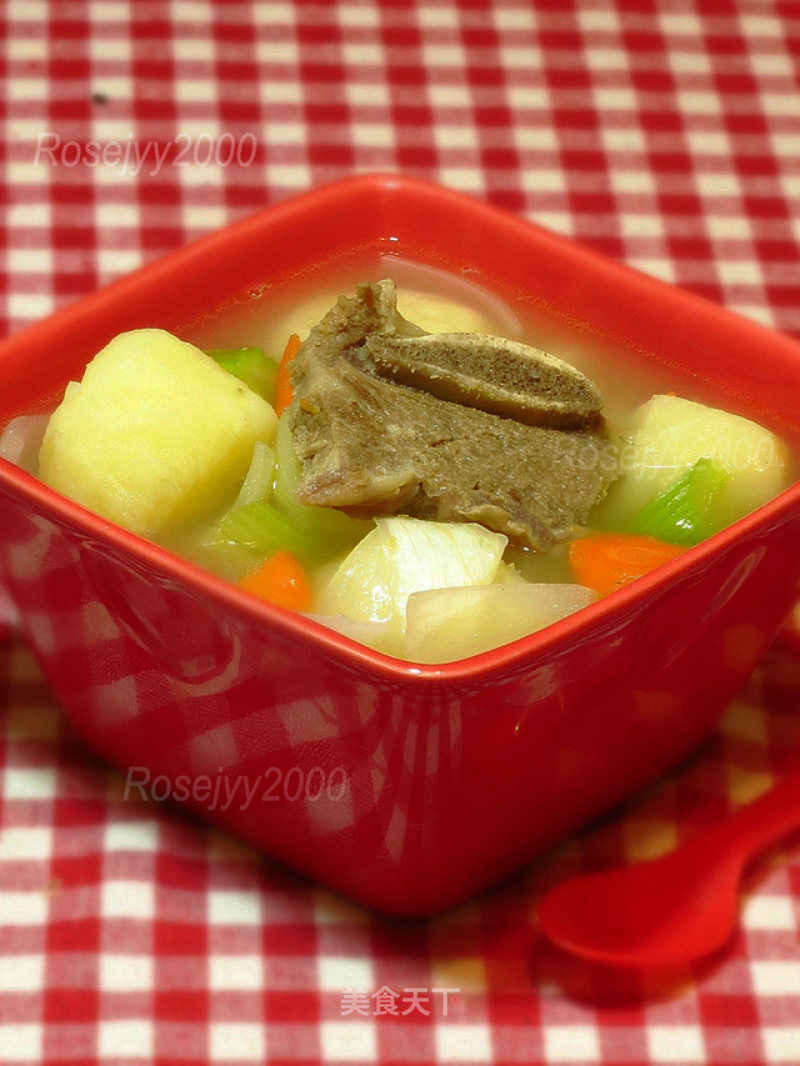 Potato Carrot Beef Short Rib Stew Soup