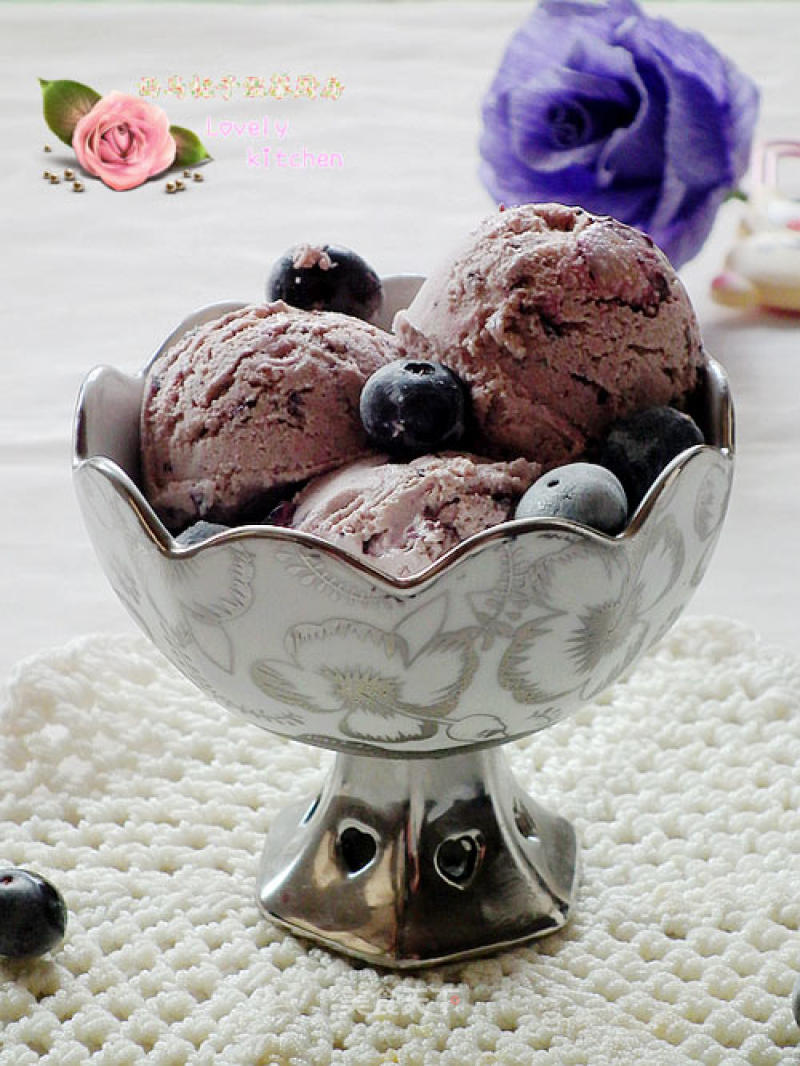 【cool in Summer---kepu Ice1510 Ice Cream Machine】----blueberry Fruit Ice Cream recipe