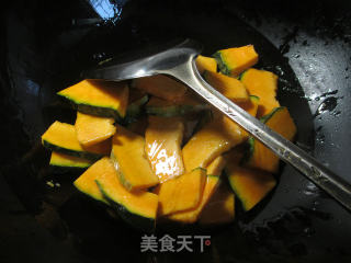 Fried Japanese Pumpkin with Eggplant recipe