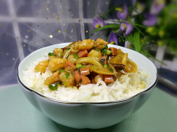 Seafood Stewed Rice Bowl recipe