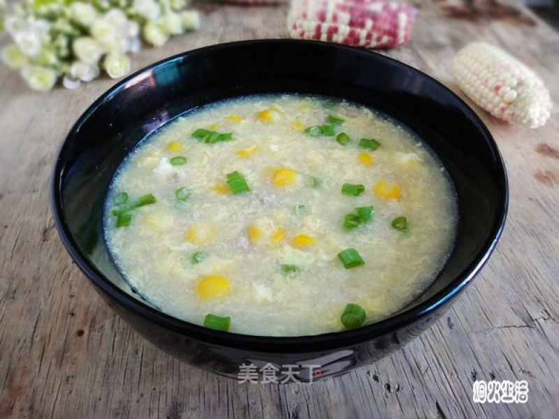 Minced Meat Corn Egg Custard recipe