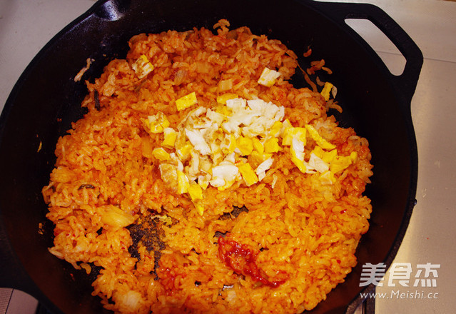 Spicy Cabbage Fried Rice that Can be Done in Ten Minutes recipe