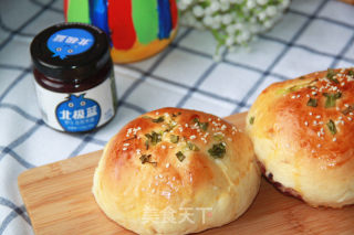 Scallion Blueberry Sauce Bread recipe