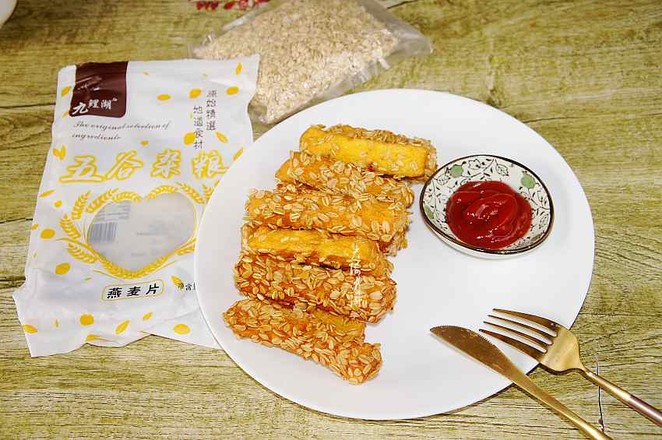 Fried Oatmeal Steamed Bun Strips recipe