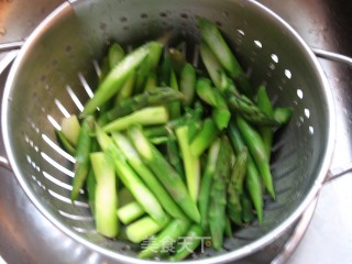 Stir-fried Asparagus with Sausage recipe