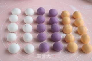 Colorful Glutinous Rice Balls recipe