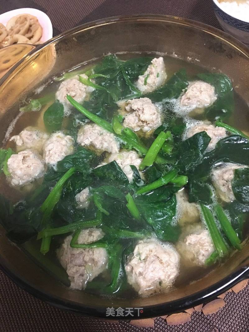 Spinach Meatball Soup recipe