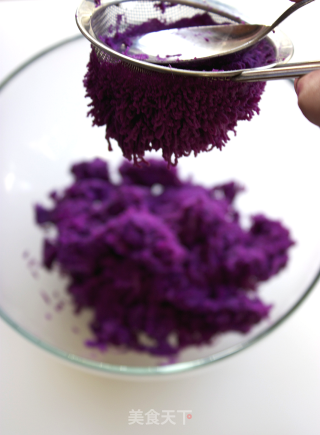 [purple Sweet Potato Ice Cream with Fruit Puree] Mix and Match Can Also be Delicious recipe
