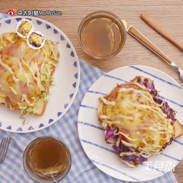 Okonomiyaki Flavor Toast | Sun Cat Breakfast recipe