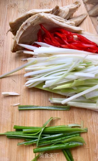 Scallion Chicken Shreds recipe