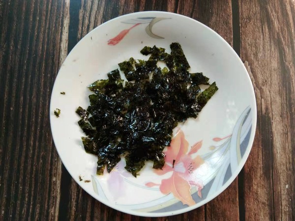Two Rice Chicken Liver Porridge with Seaweed recipe