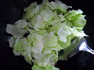 Stewed Potato Noodles with Bacon and Cabbage recipe