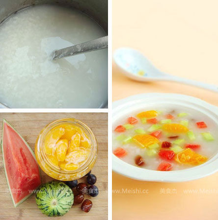 Assorted Fruit Porridge recipe