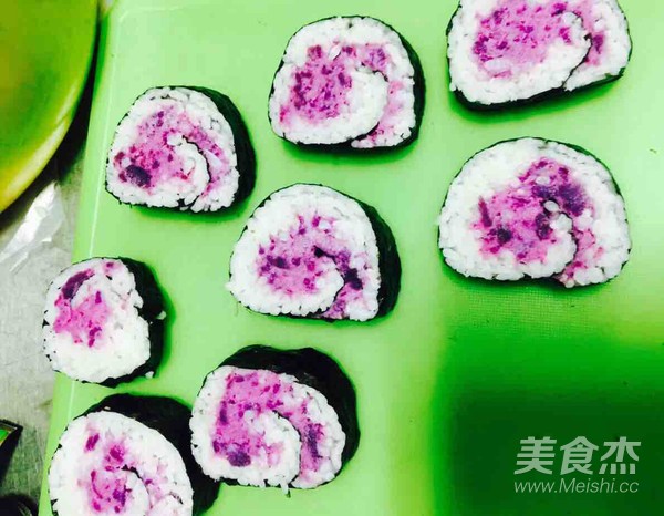 Purple Potato Salad Sushi recipe