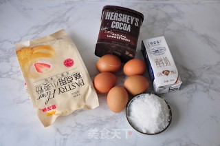 Zebra Pattern Cocoa Cake recipe