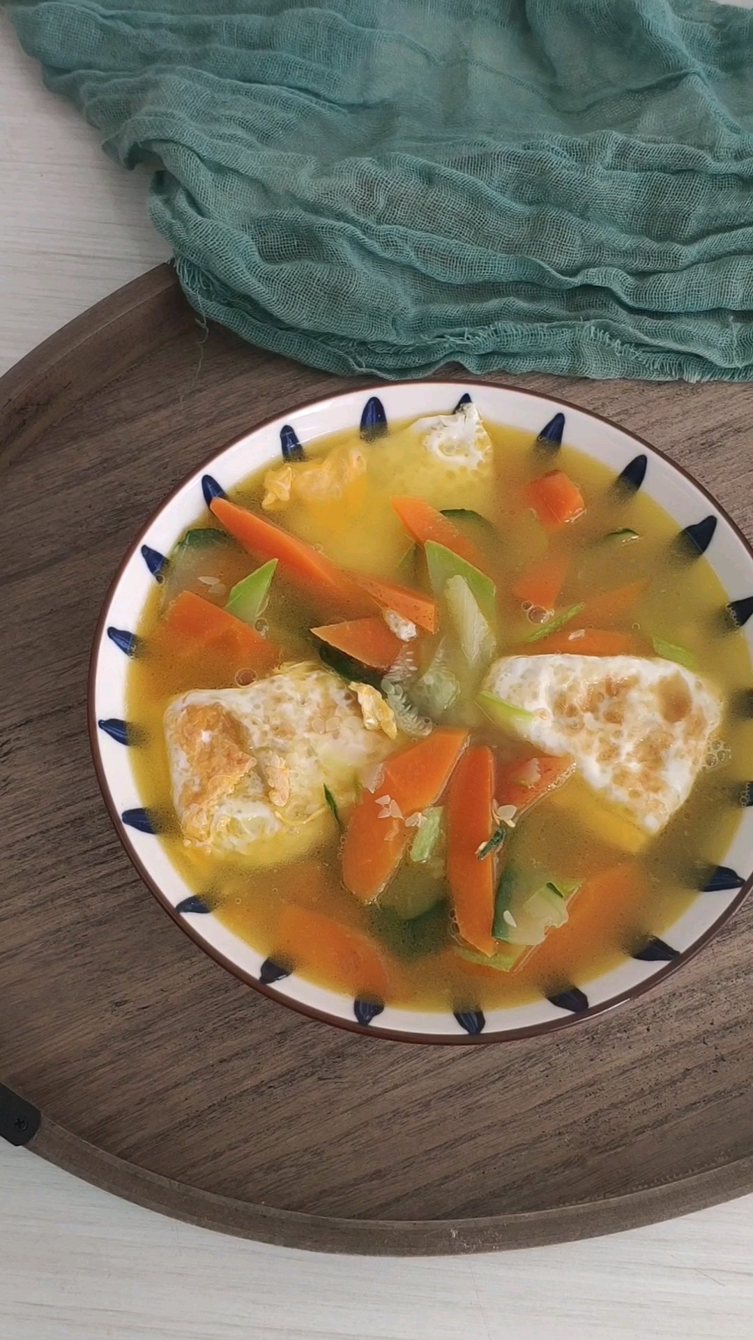 Mixed Vegetable Soup with Egg