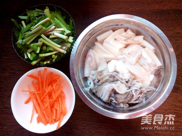 Stir-fried Sea Hare with Leek recipe