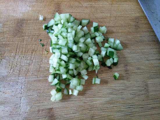 Cucumber Chicken Fried Rice recipe