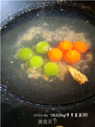 Colorful Chicken Meatballs recipe