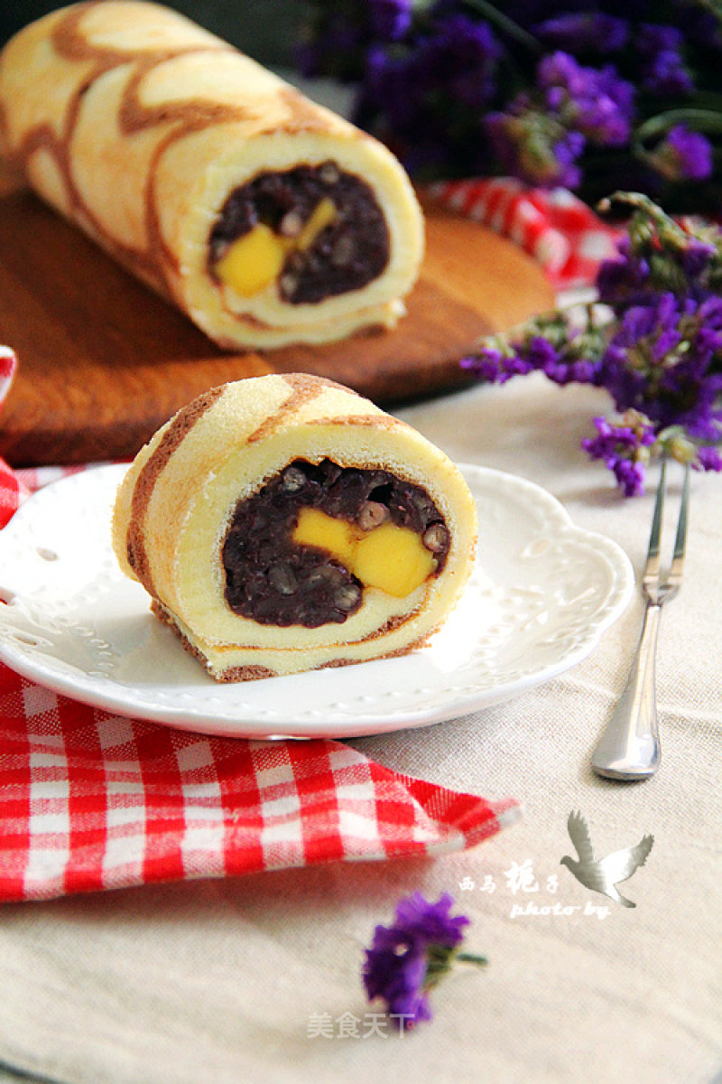 #aca烤明星大赛#patterned Bean Paste Rolls recipe