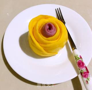 Colorful Rose Buns recipe