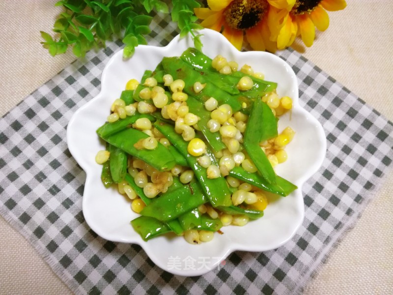 Corn Snow Peas recipe