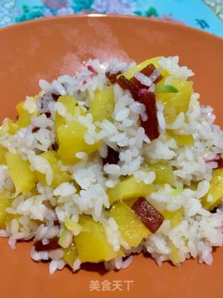 Pineapple Fried Rice with Rock Sugar recipe