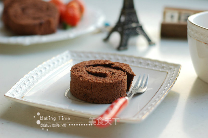 Cocoa Chiffon Cake Roll recipe