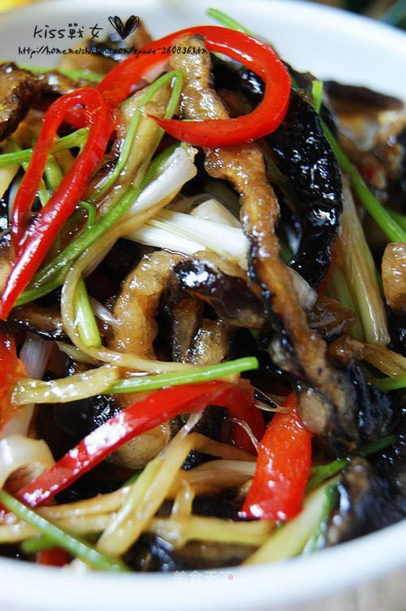 【su Cai】fried Vegetarian Eel Shreds recipe