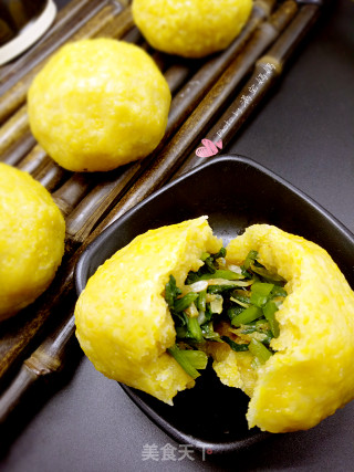 #春食野菜香# Corn Noodles and Wild Vegetable Dumplings recipe