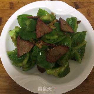 #家常菜# Stir-fried Liver with Green Pepper recipe