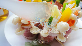 Honey Bacon Color Vegetable Roll recipe