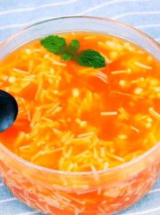 Tomato Enoki Mushroom Soup recipe