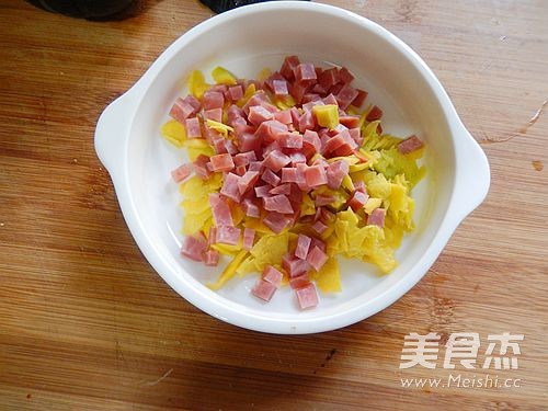 Pumpkin Rice with Ham recipe